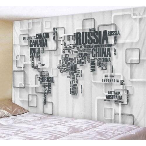 3D Map Tapestry Indian Mandala Tapestry Wall Hanging Tapestries Boho Bedroom Wall Rug Couch Blanket 6 Size