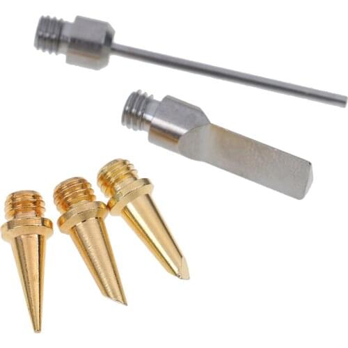 5pcs Replacement Copper Tips Nozzle For HS-1115K Soldering Iron Cordless Welding Tools Gas Welding Tips