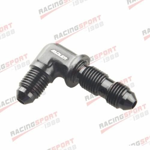 AN-4 AN4 4AN 90 Degree Bulkhead Fitting Aluminum Adapter Black