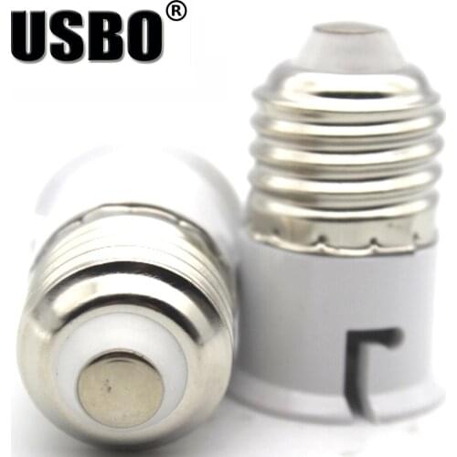 White 6A 220V E27 TO B22 lamp bases LED light bulb Socket Conversion Screw Lamp Holder converter Flame Retardant Protection