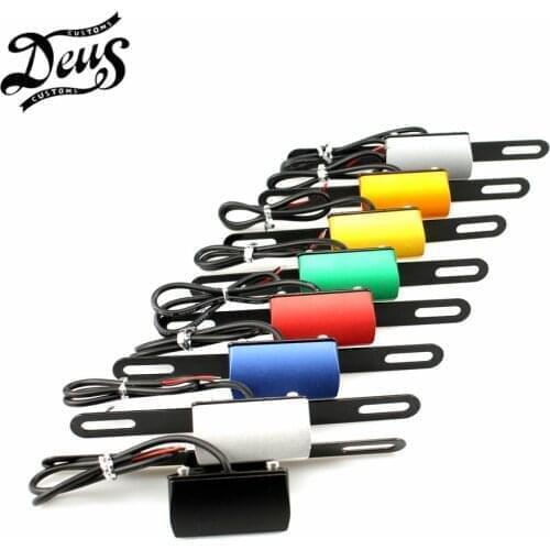 For HONDA CB300F CB400F CB500F CB650F CB600F CB900F HORNET MSX 125 Grom Universal License Plate LED LightMotorcycle Accessories