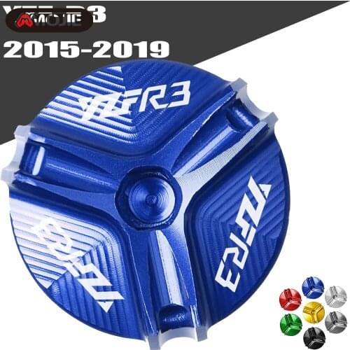For Yamaha YZF R3 YZF-R3 2015 2016 2017 2018 2019 Oil Filler Cap YZF R3 Motorcycle CNC Engine Oil Cap Bolt Screw filler cover
