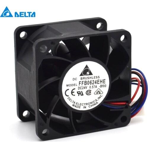 FFB0624EHE 24V 0.57A 6CM 60mm 6038 third-line speed ball bearing cooling fan for Delta 60*60*38mm