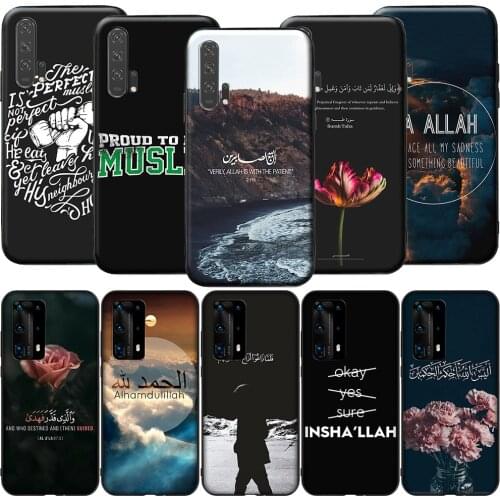 GX22 Arabic Quran Islamic Muslim Silicone Case for Honor 6A 7A 3GB 7C 7X 8 8A 8X 8C 9 10 Lite View 20S 9A 10X Max Pro