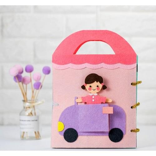 Toy Cloth Books Interactive Sensorial Development Montessori Book Fabric Toddler Girls Early Cognitive Educational Quiet Book