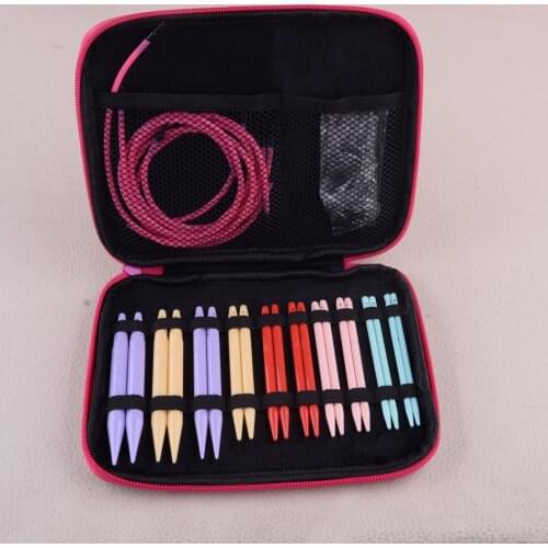 ABS Plastic Change Head Circular Knitting Needle Crochet Set Scarfs Weaving Craft Tool