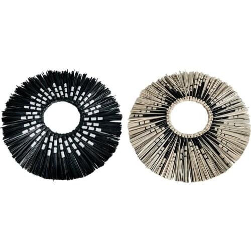 Boho Nordic Wall Mounted Round Makeup Mirror Willow Home Hanging Decoration Mirror Decor Bathroom Dressing Makeup Mirrors Woven