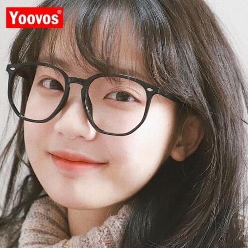 Yoovos Blue Light Glasses Frame Luxury Okulary For Women Square Brand Design Eyeglasses Computer Eyeglasses Frames Optical Clear