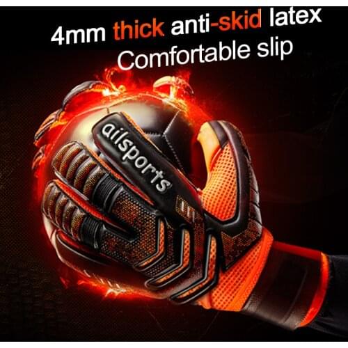 New Design Professional Soccer Goalkeeper Glvoes Latex Finger Protection Children Adults Football Goalie Gloves