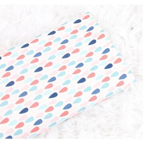 Half meter plain cotton fabric with water-drop print handmade DIY garment dress children tissue 100% cotton CR-275