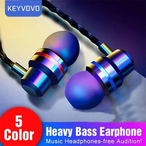 In-Ear Wired Earphone 3.5mm Earbuds Earphones Music Sport Gaming Headset with Mic for IPhone Xiaomi Samsung Huawei Stereo