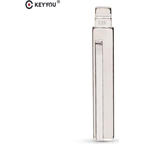 KEYYOU 10x Remote #129 #130 Key Blade Car key embryo For Hyundai Kia HY20 Right Left Blade Car Key Embryo