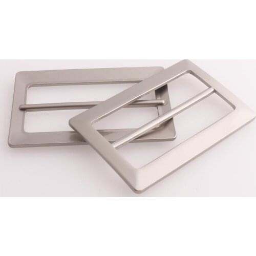 Release Belt Adjuster Buckles 48mm Matte Silver Strap Slider Rectangle Fastener Sewing Hardware