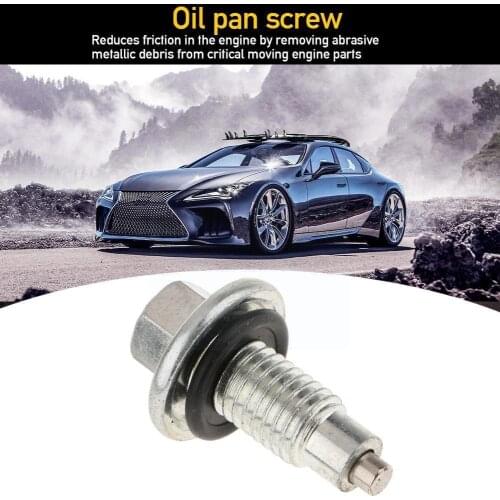 42mm/1.7 Inch Oil Pan Drain Plug Magnetic M12x1.75 454 Accessories Engine Washer Thread Quality For Chevy High 350 Magnetic M8Q4