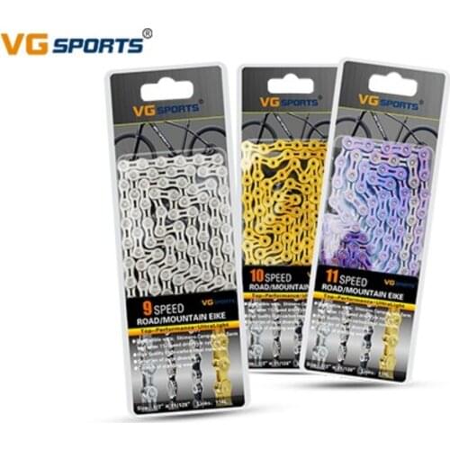 9/10/11/27/33 Speed Bike Chain HG54 HG901 HG53 HG75 HG73 HG95 MTB Hollow Bicycle Chain 116/118 Links Racing Bicycle Chain