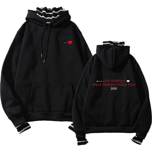 100% new Unisex hoodie kpop Bangtan Boys Grunge Graphic hoodies Streetwear Tops Spring Hoodies Women Hooded Pullover Tracksuit