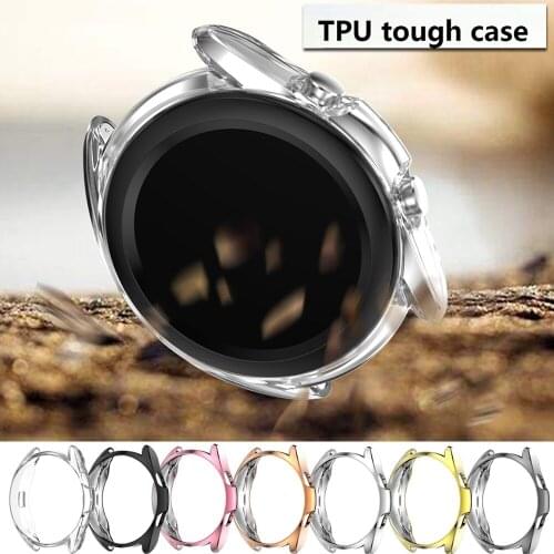 For Samsung Galaxy Watch 3 41mm 45mm TPU Full Cover Electroplate Bumper Shockproof Protective Case Soft Protector Shell