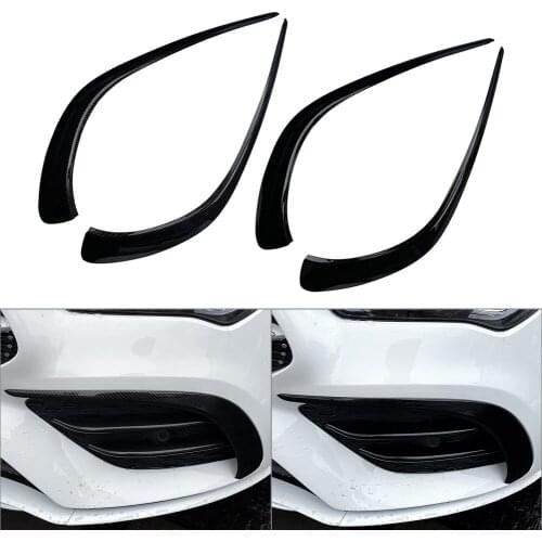 Carbon Fiber ABS Front Bumper Lip Splitter Spoiler Faring Cover For Mercedes Benz CLA C118 2020