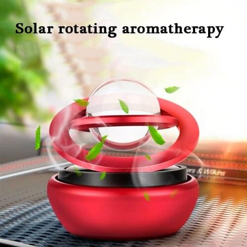 Car Rotating Suspension Aromatherapy Solar Car Decoration Creative Decoration Car Perfume Air Fresh Car Accessories