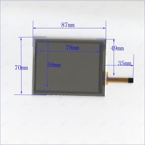 ZhiYuSun TPM3855 87*70mm GPS navigation vehicle resistive touch screen display TPM 3855