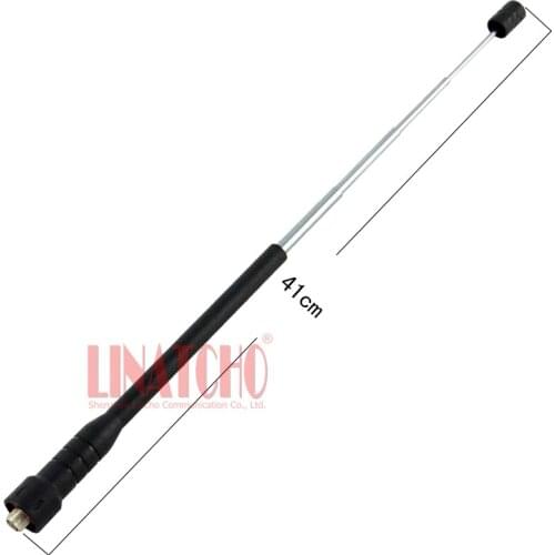 10 pcs rubber telescopic UHF 400-470MHz SMA female connector universal walkie talkie radio antenna