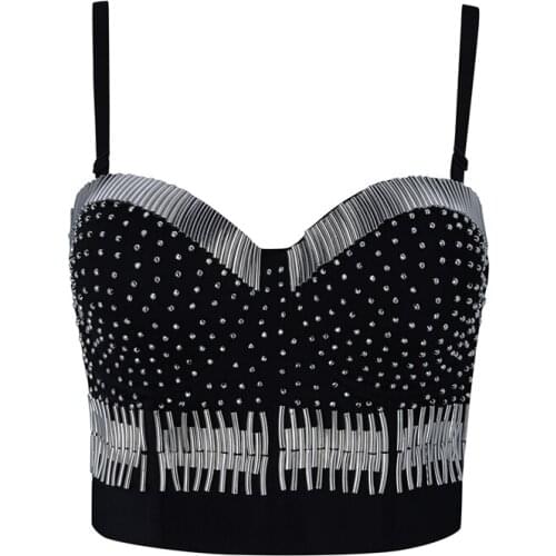 2019 New Arrival Fashion Women Bodycon Top Sexy Metal Spaghetti Strap Chic Backless Night Club Party Tops Vestidos Wholesale