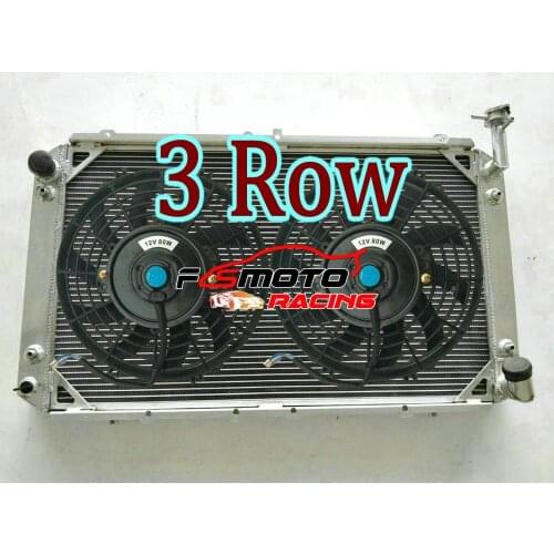 Aluminum Radiator + Fans For Nissan Patrol Safari GQ Y60 4.2L TB42S TB42E I6 PETROL AT/MT 1987 - 1998 1988 90