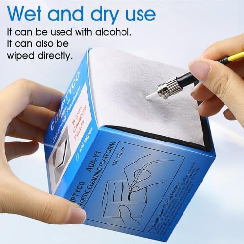 Free shipping AUA-Y1 Fiber Clean Paper Fiber Cleaning Tool Dustfree Paper Fiber Optic Paper FTTH tools