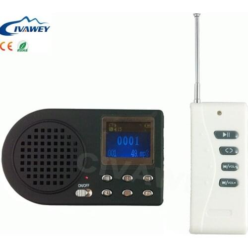Wireless Remote Control 50M-100M bird decoy sound Hunting MP3 caller player Outdoor Hunting Bird Caller Predator Caller