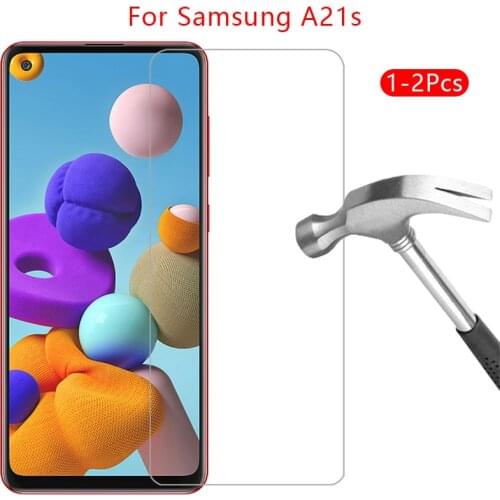 Case for samsung a21s cover tempered glass screen protector on galaxy a 21s protective phone coque bag accessories samsunga21s