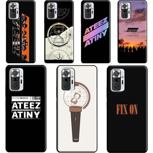 KPOP ATEEZ Logo For Xiaomi Redmi Note 8 9 Pro Note 10 Pro 8T 9S Case Cover For Redmi 9T 9A 9C 7A 8A K40