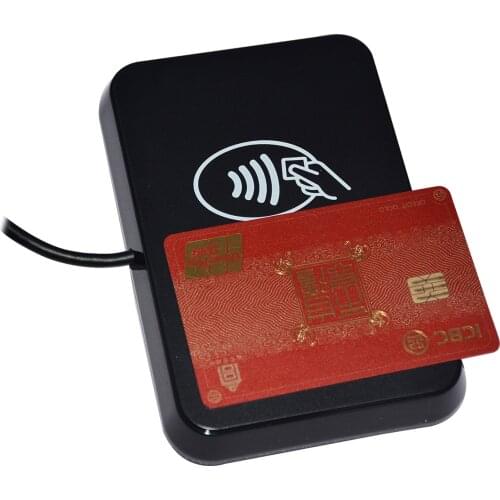 Cheaper Price USB CCID Type A EMV L1 Card Reader Writer Contactless NFC Black HD8N