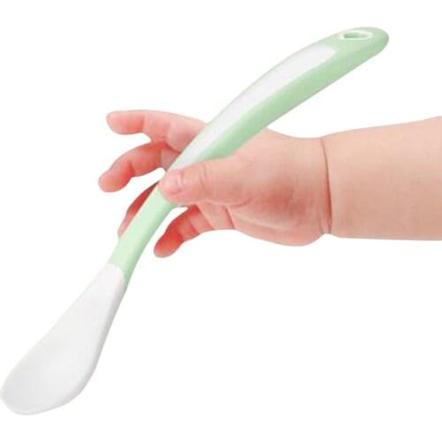 Baby Spoons Feeding Dishes Tableware For Children Flatware Cutlery Spoon Silicone Tools-for-patchwork Lot Soup Ladle