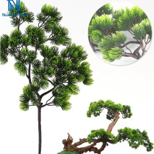 NuoNuoWell 3xArtificial Pine Spray Winter Christmas Spruce Green Foliage Branch DIY Tree Trunk Evergreen Xmas Tree Picks Foliage