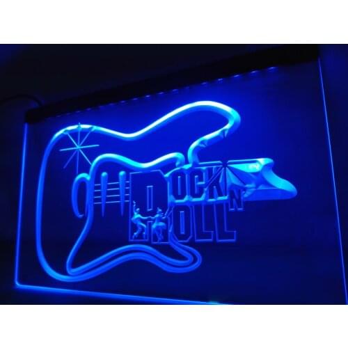 LB948- Guitar Rock n Roll Dancer Music Gift Light Sign home decor crafts