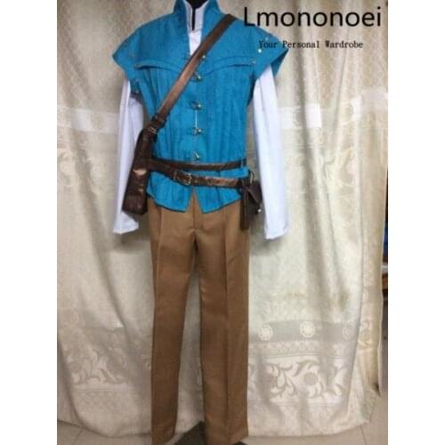 Lmononoei Tangled / Rapunzel Flynn Rider Cosplay Costume Anime Custom Made Uniform