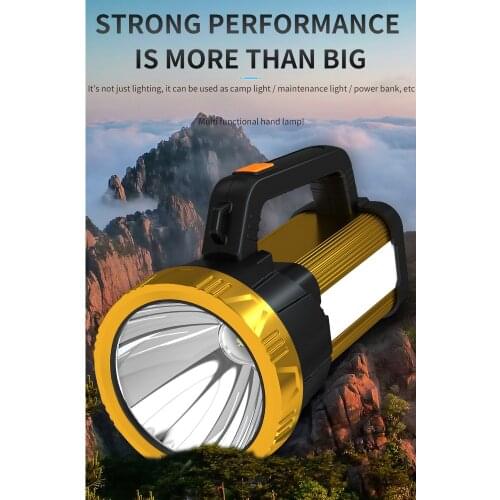 300000LM Powerful LED Flashlight XHP70 Spotlights Portable Searchlight USB Rechargeable Lantern Waterproof For Camping Outdoor