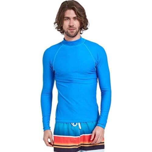 SBART Men Long Sleeved Swimwear Prevent Jellyfish Quick drying Surf UV T-shirt Rash Guard Sunscreen Beach Diving Swim Suits