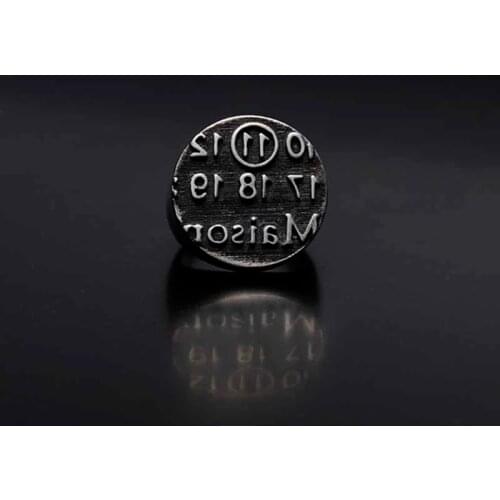Punk Rock Retro Design Number Rings For Man Women Jewelry Stainless Steel Party Lucky Gifts Bague Femme Dropshipping OSR554