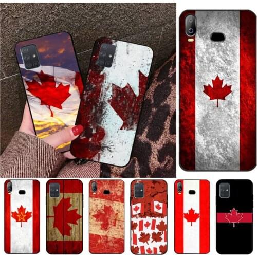 Canada flag Red Maple Soft Silicone Black Phone Case For Samsung A10 A20 A30 A40 A50 A70 A80 A71 A91 A51 A6 A8 2018