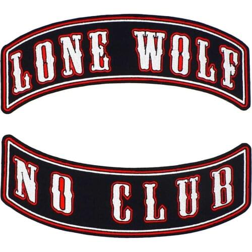 No club rocker Patch Embroidered Applique Sewing Label punk biker Patches Clothes Stickers Apparel Accessories Badge
