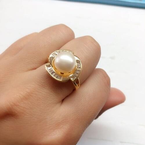 New Arrival Ring Base Mountings Findings Settings Adjustable Ring Jewelry Parts Fittings Party Accessories for Pearl Beads