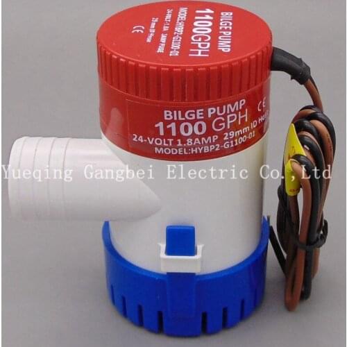 Bilge pump 24v 1100gph G1100-24 24VDC rule water pump used in boat seaplane motor homes houseboat