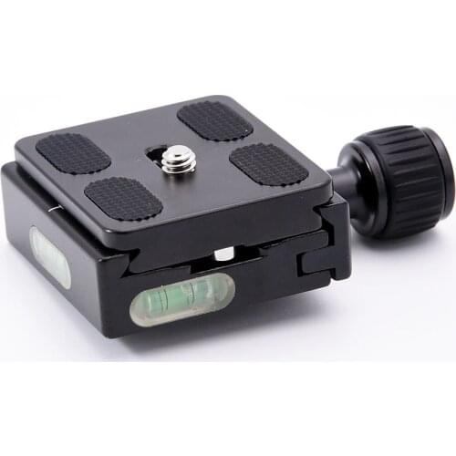 QR-50 PU-50 Square Clamp Adapter Plate with Gradienter for Quick Release Plate for tripod Ball Head Arca Swiss RRS Wimberley