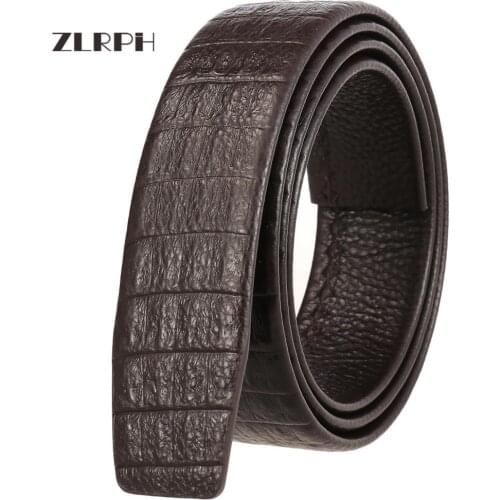 ZLRPH Hot Selling Famous Brand Belt Men Top Quality Genuine Luxury Leather Belts for Men Strap Male Metal Automatic Buckle Belt
