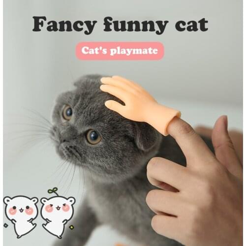 The new cat funny cat small gloves funny little hand model finger cots pet massage supplies funny toys