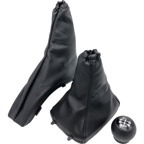 Gear Shift Knob Lever Stick Leather Boot Case Collar Handbrake Dustproof Cover For Vauxhall Opel Astra II G Zafira A 1998-2010