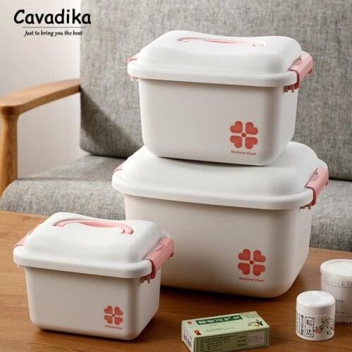 Family Storage Organizer Plastic Storage Box Medicine Organizer Pill Case First Aid Kit Medicine Storage Container Pills Boxes