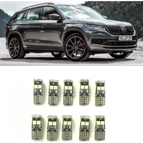 Canbus w5w Led interior lights For skoda rapid octavia a5 a7 fabia octavia 2 yeti superb Citigo felicia karoq kodiaq roomster