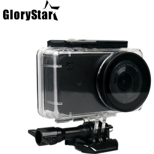 GloryStar 45M Diving Waterproof Case For Xiaomi Mijia 4K Mini Action Camera Case Cover For Mijia Mini Camera Protective Housing